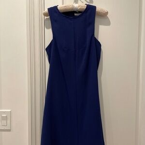 TRINA TURK // High neck, cut out sides, blue dress